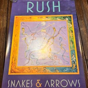 Rush Snakes & Arrows World Tour 2007 Anthem Original Vintage Poster